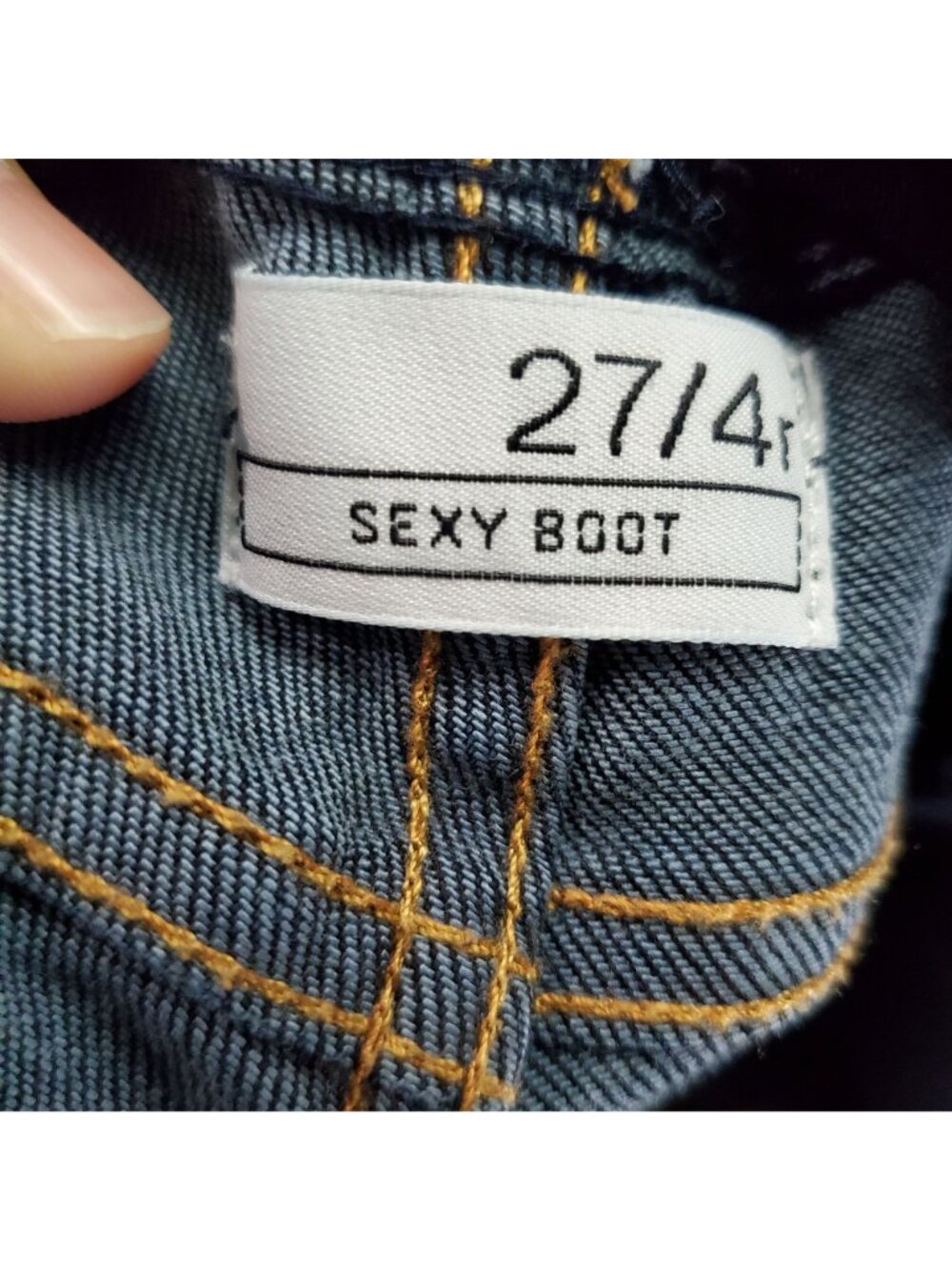Gap Jeans Womens 27/4 Maternity Blue Sexy Boot Stretch Denim *Read* - Picture 2 of 10